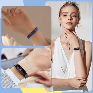Bracelets de montre de remplacement en tissu respirant réglables avec Velcro pour <span class=keywords><strong>Fitbit</strong></span> <span class=keywords><strong>Luxe</strong></span> pour femmes et hommes, bracelet <span class=keywords><strong>Fitbit</strong></span> <span class=keywords><strong>Luxe</strong></span> - Product Image 6