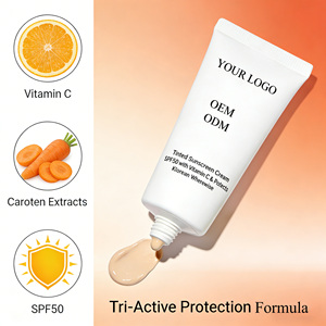 Crema Protectora <span class=keywords><strong>Solar</strong></span> <span class=keywords><strong>con</strong></span> <span class=keywords><strong>Color</strong></span> SPF50 <span class=keywords><strong>con</strong></span> Extractos de Vitamina C <span class=keywords><strong>y</strong></span> Caroteno - Marca Blanca Coreana al por Mayor - Product Image 3