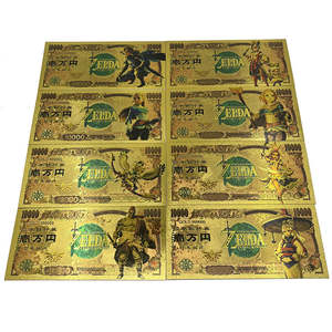 Tous les billets de banque en feuille plaqué or 24 carats Dragon Ball Zelda Pokemen <span class=keywords><strong>One</strong></span> <span class=keywords><strong>Piece</strong></span> Demon Slayer Japan Anime - Product Image 4