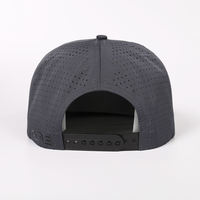 Casquette Snapback Hip Hop 5 Panneaux Personnalisée Homme Femme, Chapeau Tendance avec Corde, Logo Brodé Découpé au Laser, Visière Plate