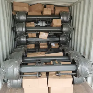Heavy Duty Trailer Suspensions and Axels Trailer Axle BPW Axle German American Axle 12 tons 13 tons