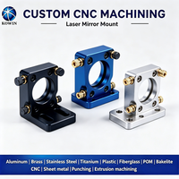 Support de miroir laser usiné CNC en aluminium 6061 6082 anodisé dur sur mesure pour équipement d'expérimentation optique de laboratoire de photoniqûe