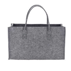 Sacs fourre-tout en feutre de polyester et de laine de couleur unie 4-muduo personnalisés en gros pour femmes - Product Image 3