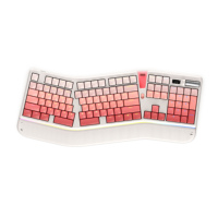 Accessoires informatiques Clavier mécanique sans fil ergonomique de jeu RVB pleine grandeur avec affichage LED, connexion personnalisée à trois modes