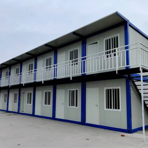 20ft Modern taşınabilir çelik konteyner ev ofis okul otel için prefabrik geçici konut çözümleri 40ft ahşap açık - Product Image 2