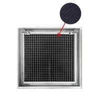 Grille de retour d'air HVAC à motif alvéolé uniforme en alliage d'aluminium de haute qualité, excellente résistance à l'humidité et aux gouttes pour une utilisation optimale