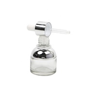 Botol Tetes Kaca Warna Emas Perak Mewah 30ml, Botol Kemasan Serum Perawatan Kulit & Minyak Esensial Bebas BPA