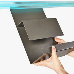 Stainless Steel Wall Mounted <b>Kitchen</b> <b>Storage</b> Rack Coffee Color No Drilling Required Minimalist Design - Product Image 2