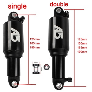 <span class=keywords><strong>Amortisseur</strong></span> de vélo en alliage d'aluminium KS A5, double cylindre à air arrière pour vélos de route, options 125/150/165/190 mm, léger 170 g - Product Image 2