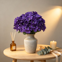Volle bloei Hortensia Impatiens Kunstbloemen van zijde Boerenhuis Interieur Vaas Tafeldecoratie Huisdecoratie Valentijnsdag