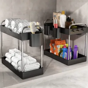 Multifunction Kitchen Rack Kitchen Storage Organizer Home Appliance Kitchen Rack 2 Tier Storage Organization Modern Kitchenware