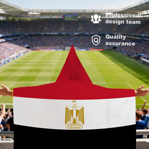 Cape de drapeau égyptien à capuche 3x5 pieds en polyester 100D, avec l'Aigle de <span class=keywords><strong>Saladin</strong></span>, souvenir des Pharaons - Product Image 5