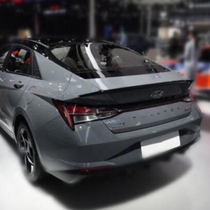 Aileron arrière sport type bec de canard pour Hyundai Elantra Lingdong 2021- Aspect fibre de carbone ABS Accessoires extérieurs de voiture 2020 2019 - Product Image 2