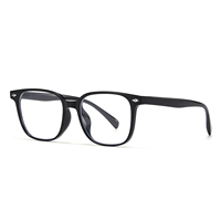 Nouvelles montures de lunettes optiques carrées unisexes HB617 en acétate, épaisses, noires écaille de tortue, style italien