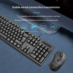 Conjunto de Teclado y Ratón Mecánicos para Oficina, Hogar y Juegos, Teclado Estándar con Cable, Disponible al por Mayor - Product Image 4