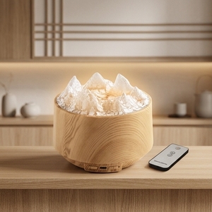 เครื่องเพิ่มความชื้นในอากาศพร้อมไฟสร้างบรรยากาศ ลายไม้หลากหลายแบบ เครื่องกระจายกลิ่นหอม - Product Image 1