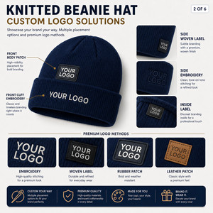 Knitted <b>Beanie</b> <b>Hat</b> 26 Colors Soft Acrylic Unisex Winter Warm Cap Casual Solid Color Stretch Fit Adult Headwear - Product Image 2