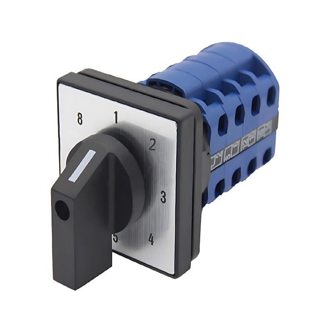 660V 20A 8 Position Rotary Cam Switch 16 Terminals 4 Poles Control Motor Electric Switch 20A Motor Switch with 16 Terminals