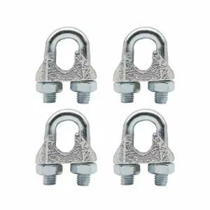 DIN741 U.S. Jenis Drop Forged Galvanized Wire Rope Fitting Clamp Cable Clips