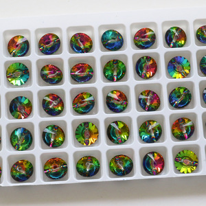 10 Boutons Strass Transparents 10 Mm – 2 Trous, Pour Couture Et Scrapbooking