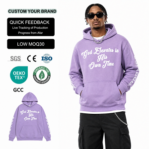 Fabricante de Sudaderas con Capucha 100% Algodón, Sudaderas Cortas de Gran Tamaño, Unisex, Personalizadas, con Diseño Desgastado y Pedrería para Hombre - Product Image 1