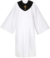 Robes de chœur brodées avec étole, chasubles de chœur, tenues de cérémonie religieuse