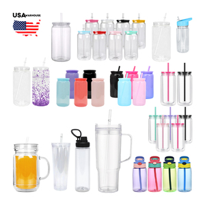 Double Wall 16oz Glitter Snow Globe Cups Reusable Clear <strong>Plastic</strong> <strong>Drinkware</strong> with Lids and Straws for Kids Weddings Parties-12 oz - Product Image 2