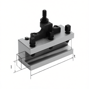 Portaherramientas plano Fervi para herramientas de torneado con abrazadera ajustable y fijación segura - Product Image 2