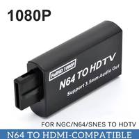 Direktvertrieb N64 HDMI-Konverter 1080P Audio-Video-Adapter für Nintendo64/SNES/SFC/NGC Plug-and-Play Ohne Verzögerung OEM ODM Unterstützung