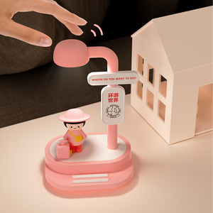 Cặp vợ chồng thiết kế mới đọc Đèn ngủ trang trí tinh tế cô gái và chàng trai đồng hành vỗ tay ánh sáng lễ hội Quà tặng không khí cặp đôi ánh sáng - Product Image 1