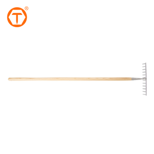 129cm nhiệm vụ nặng nề Bow rakes 12 răng thép không gỉ vườn <span class=keywords><strong>Rake</strong></span> cho nới lỏng đất san lấp mặt bằng mulch thu thập lá - Product Image 2