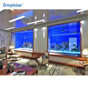 Grandview Large Fish Tank Acrylic Supplier For Home Indoor Art Acrylic Fish Tank