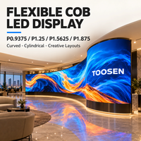 Écran LED flexible COB Ultra HD TOOSEN P0.93 P1.25 P1.875, mur vidéo LED pour décors de scène intérieurs et stands d'événements