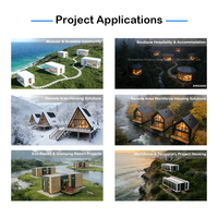 Villa Modulaire de Luxe en Acier Préfabriqué, Maison Ronde Tropicale, Capsules de Couchage pour Hôtels en Bord de Mer