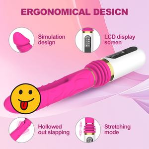 8 Escala De Freqüência 8 Speed Tapping <span class=keywords><strong>Vagina</strong></span> Automática Clitoris Vibrador 5 Vibração De Freqüência Big Dildo Vibrador <span class=keywords><strong>Sex</strong></span> Gun Machine - Product Image 4