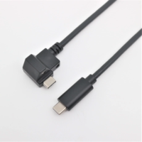 Câble USB 3.1 Type-C Mâle-Femelle Personnalisé avec Douille Intégrée et Gaine en PVC pour Microphone, Moniteur et Applications Informatiques