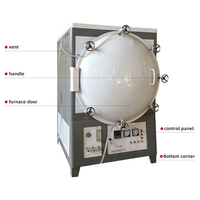 Éléments chauffants en SiC à écran tactile Changri 500x500x500, contrôle programmable à 50 segments, température maximale de 1400°C, chaleur sous vide/argon