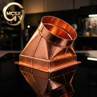 Service de pliage et de soudage CNC sur mesure pour systèmes de conduits d'air en acier inoxydable, aluminium et fer galvanisé, basé sur des dessins