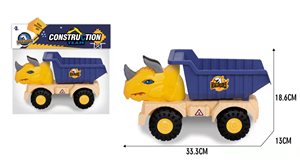 PANDAS, <span class=keywords><strong>camión</strong></span> <span class=keywords><strong>de</strong></span> dinosaurio fundido a presión <span class=keywords><strong>grande</strong></span>, <span class=keywords><strong>juguete</strong></span> <span class=keywords><strong>de</strong></span> plástico deslizante, rueda libre, Tyrannosaurus T-Rex Triceratops, <span class=keywords><strong>camión</strong></span> volquete para niños - Product Image 3