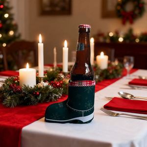 Funda para Taza con Forma de Bota Navideña, el Accesorio Festivo Perfecto, Ideal para Cafeterías, Fiestas o Uso Doméstico - Product Image 1