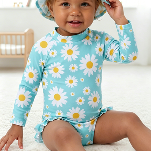<span class=keywords><strong>Maillot</strong></span> <span class=keywords><strong>de</strong></span> <span class=keywords><strong>bain</strong></span> une pièce à manches longues pour bébé fille, avec chapeau, bandeau, fermeture éclair, <span class=keywords><strong>maillot</strong></span> <span class=keywords><strong>de</strong></span> <span class=keywords><strong>bain</strong></span> <span class=keywords><strong>de</strong></span> plage pour bébé, protection solaire UPF 50 - Product Image 2