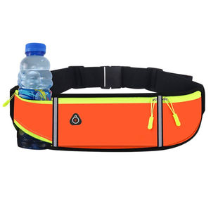 Venta al por mayor Riñonera de nailon para Fitness al aire libre Deportes de viaje-Riñonera impermeable con cremallera para hombres Mujeres Modelo para correr - Product Image 4