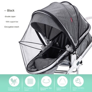 Chariot pour bébé Moustiquaire Couverture Complète Respirant Bébé Parapluie Grande Taille Chiffrement Fil Ombre Moustique Couverture - Product Image 6