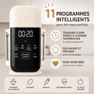 Robot culinaire électrique en verre pour bébé 220V, appareil de cuisine de qualité alimentaire pour usage domestique - Product Image 4