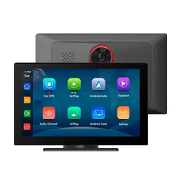 Caméra embarquée DVR avec écran tactile IPS de 9 pouces, Bluetooth, Wi-Fi, CarPlay sans fil, Android Auto sans fil, lecteur DVD portable pour voiture universelle