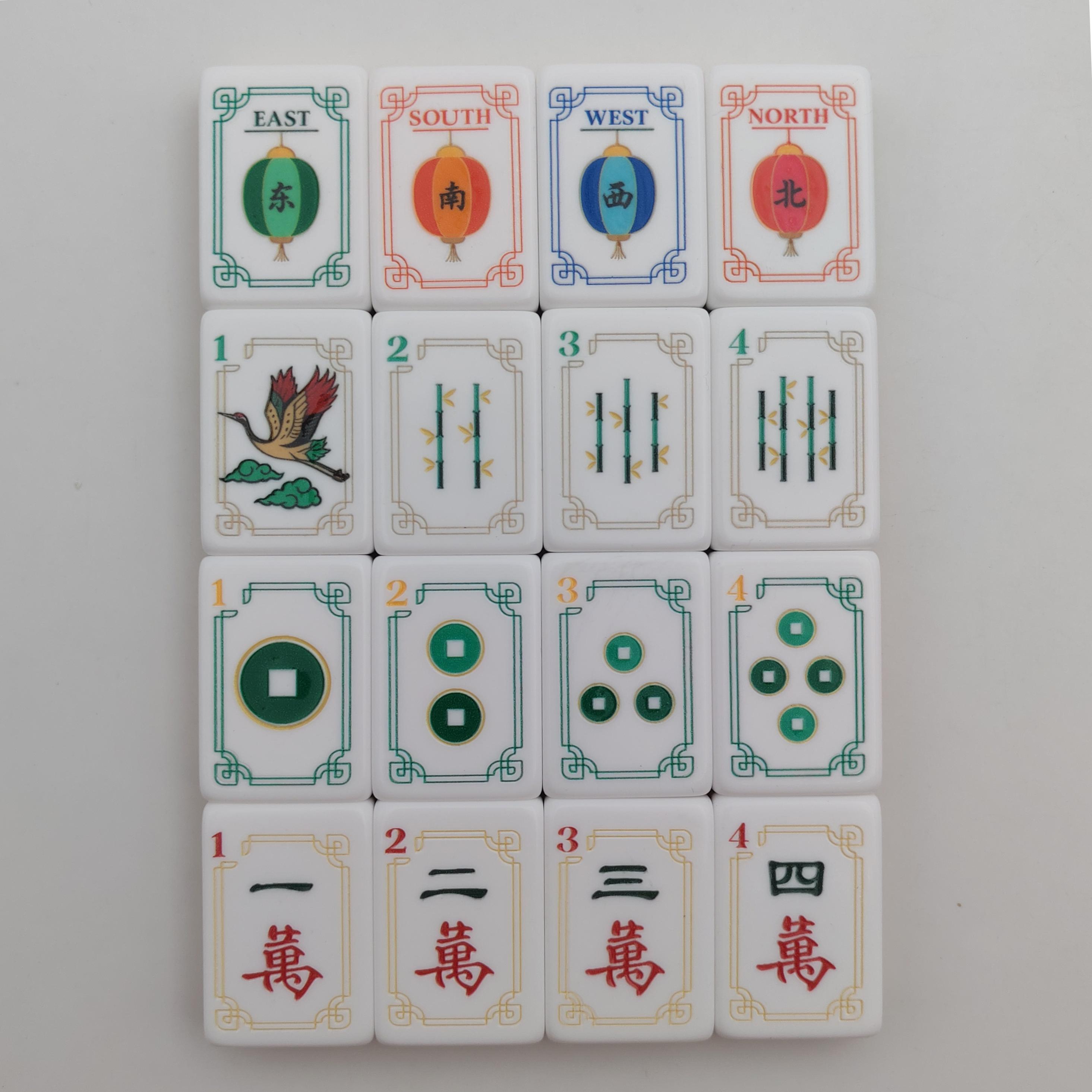 Terracotta Orange Boho Mahjong Set