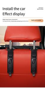 Hot Selling Multifunctional <strong>Car</strong> Seat Back <strong>Hook</strong> Leather Metal Interior Storage and Storage <strong>Car</strong> <strong>Hook</strong> - Product Image 5