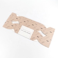 Boîte pliante en papier personnalisée en forme de bonbon de Noël pour l'emballage de cosmétiques et de cils