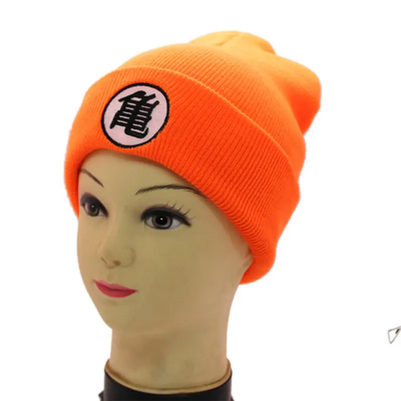 Japanse Anime Son Goku Kakarotto Geborduurde Muts Herfst Winter Cartoon Cosplay Kostuum Skullies Hiphop Man Gebreide Muts