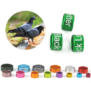 Valkparkiet Beenband Baby Vogel Id Ring Gesloten Roestvrij Staal/Aluminium Voetring Met Willekeurige Gegraveerde Karakters - Product Image 4